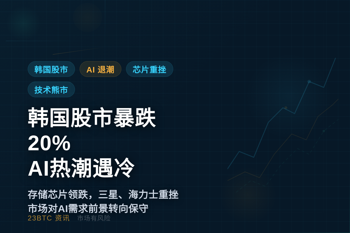 韩国股市暴跌20%,AI热潮遇冷插图1 韩国股市暴跌20%,AI热潮遇冷