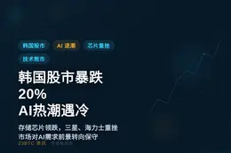 韩国股市暴跌20%，AI热潮遇冷