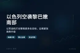 以色列空袭黎巴嫩南部