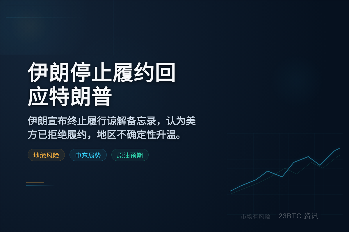 伊媒：伊朗停止履约回应特朗普