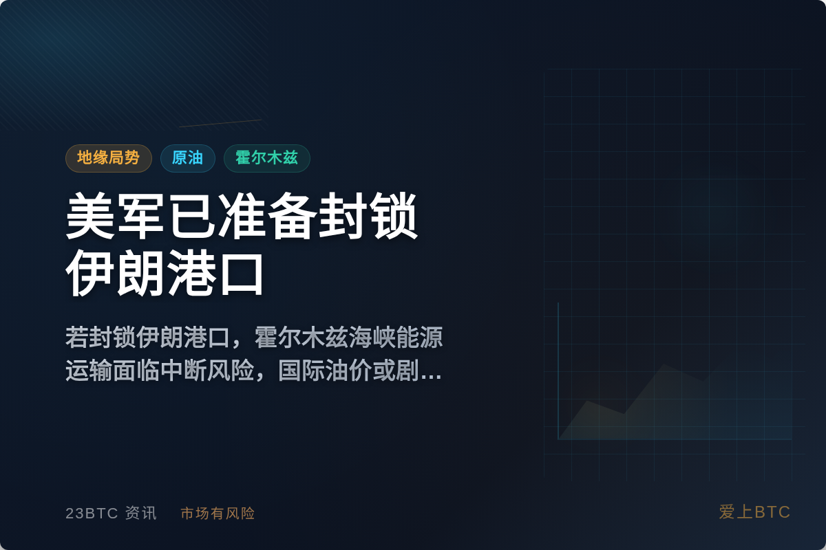 美官员：美军已准备好封锁伊朗港口