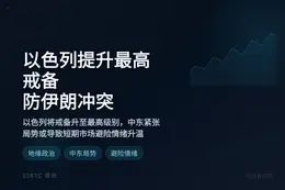 以色列提升最高戒备防伊朗冲突
