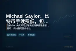 Michael Saylor：比特币手续费低，担忧消退