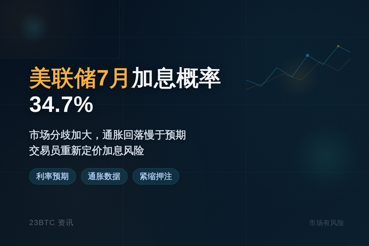 美联储7月加息概率34.7%
