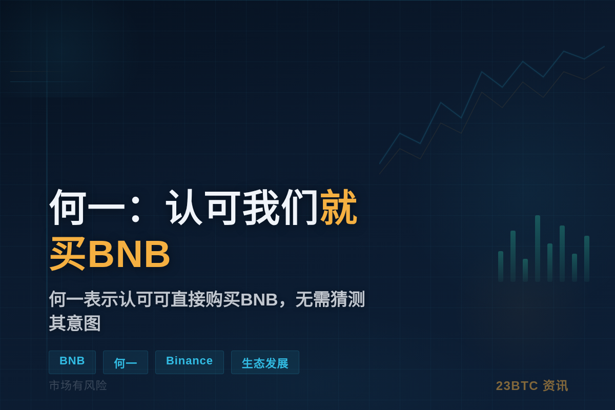 何一:认可我们就买BNB插图1 何一:认可我们就买BNB