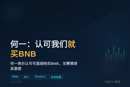 何一：认可我们就买BNB