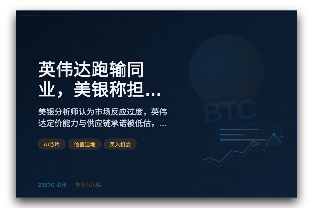 英伟达跑输同业,美银称担忧过度插图1 英伟达跑输同业,美银称担忧过度