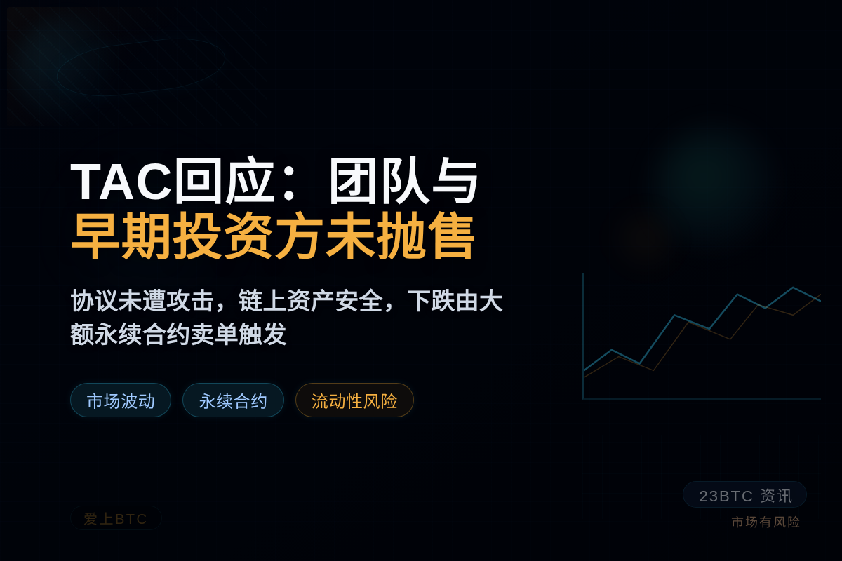 TAC回应:团队与早期投资方未抛售插图1 TAC回应:团队与早期投资方未抛售