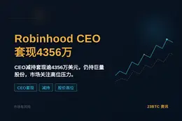 Robinhood CEO套现4356万
