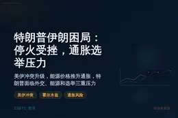 特朗普伊朗困局：停火受挫，通胀选举压力