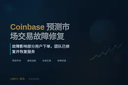 Coinbase预测市场交易故障已修复