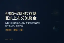 但斌乐观回应长鑫海力士上市资金分流