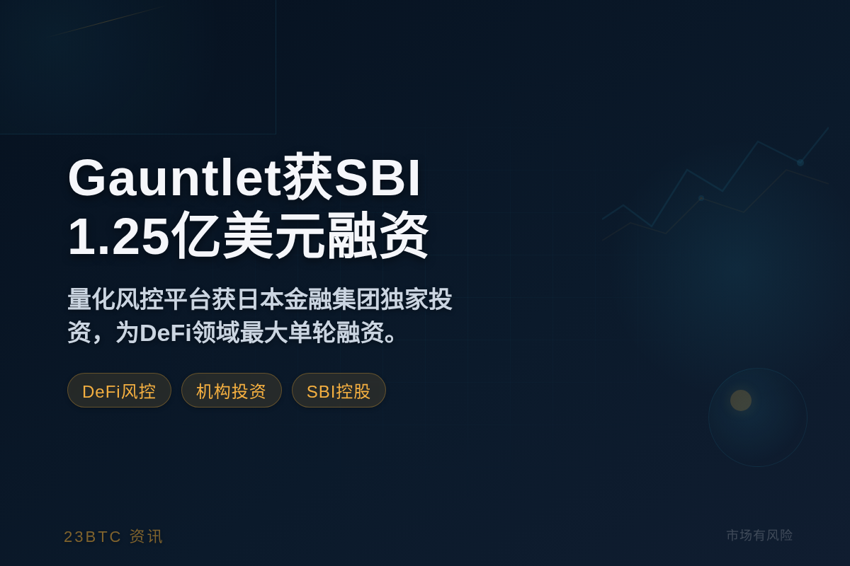 Gauntlet获SBI 1.25亿美元融资