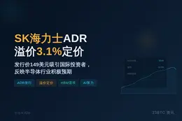 SK海力士ADR溢价3.1%定价