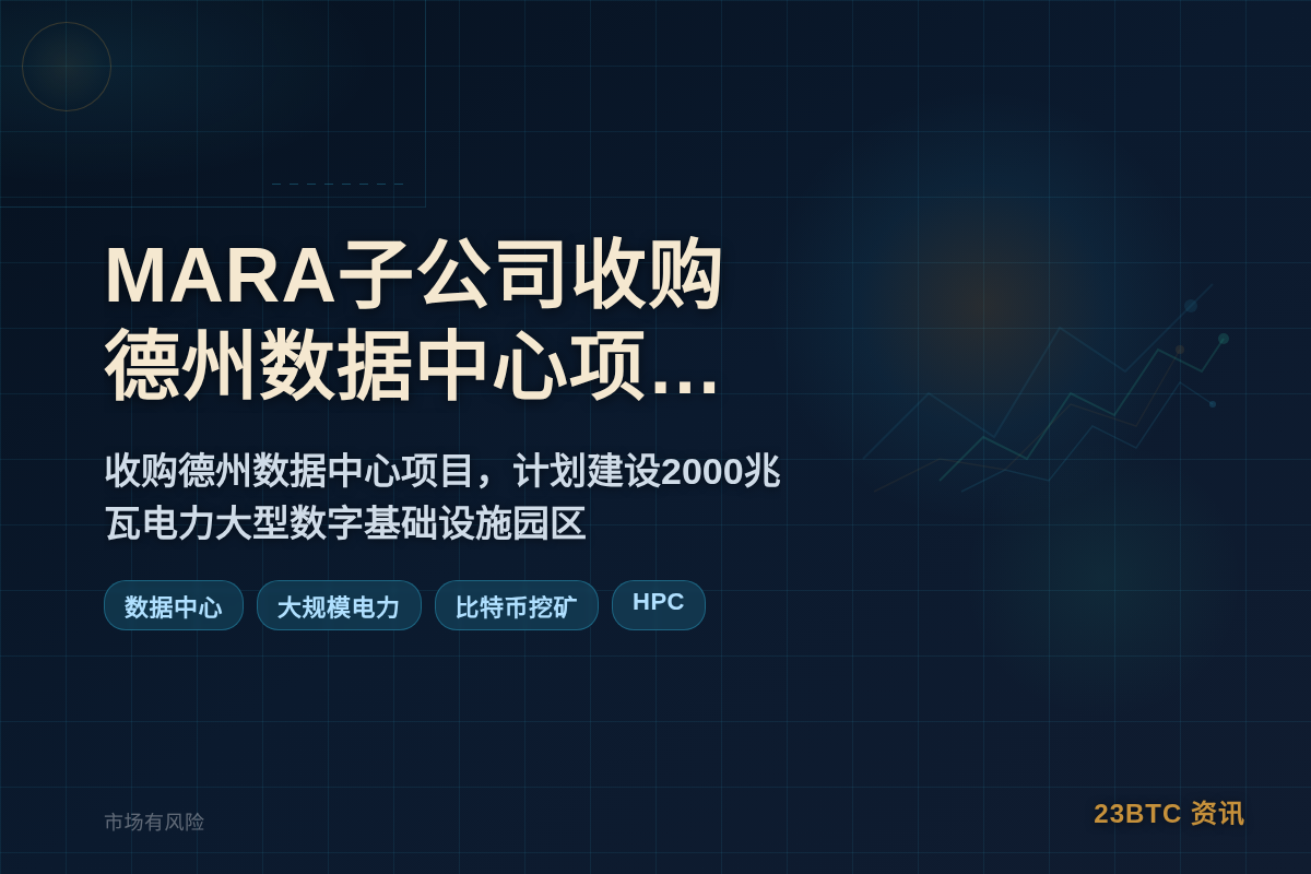 MARA子公司收购德州数据中心项目大部分股权