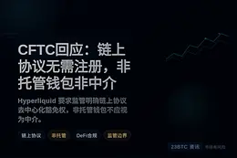 CFTC回应：链上协议无需注册，非托管钱包非中介