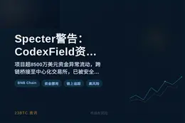 Specter警告：CodexField有资金风险