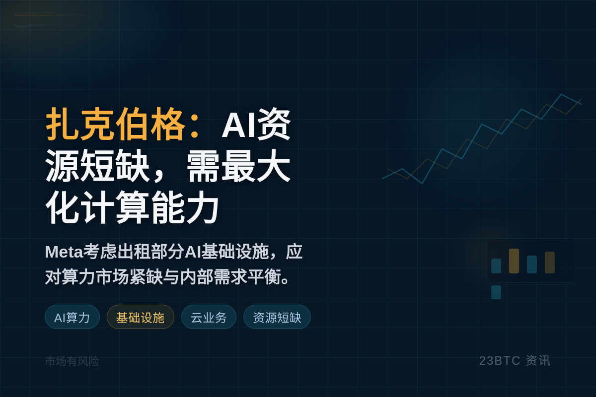扎克伯格:AI资源短缺,需最大化计算能力插图1 扎克伯格:AI资源短缺,需最大化计算能力