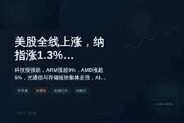 美股周四收盘：道指涨0.26%，标普500涨0.8%，纳指涨