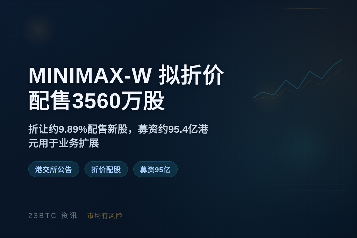 MINIMAX-W拟折价配售3560万股插图1 MINIMAX-W拟折价配售3560万股