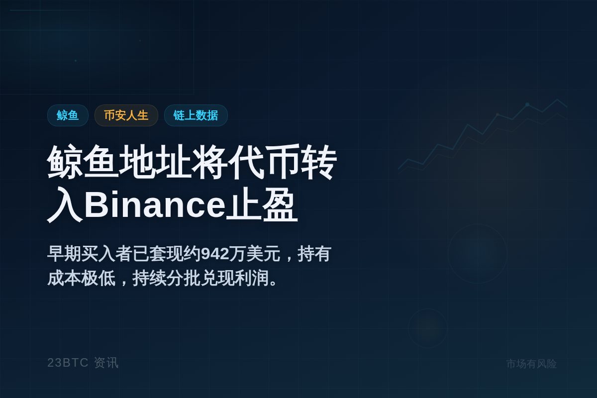 鲸鱼地址将「币安人生」转入Binance止盈插图1 鲸鱼地址将「币安人生」转入Binance止盈