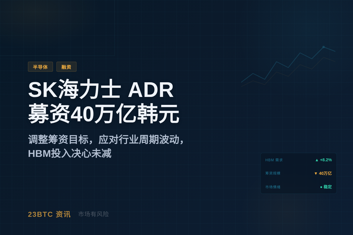 SK海力士ADR募资40万亿韩元