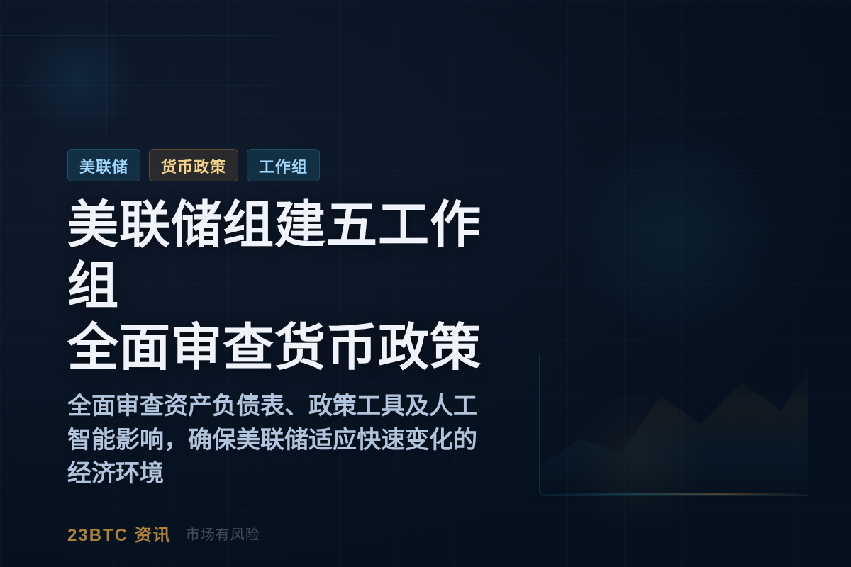 美联储组建五工作组,全面审查货币政策插图1 美联储组建五工作组,全面审查货币政策
