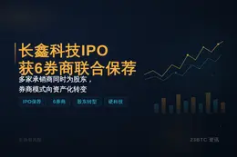 长鑫科技IPO获6券商联合保荐