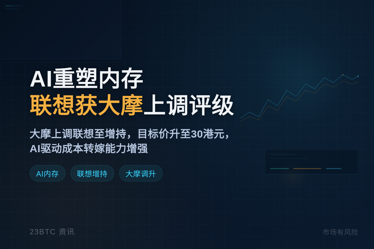 AI重塑内存,联想获大摩上调评级及目标价插图1 AI重塑内存,联想获大摩上调评级及目标价