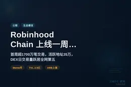 Robinhood Chain上线一周即成最活跃公链