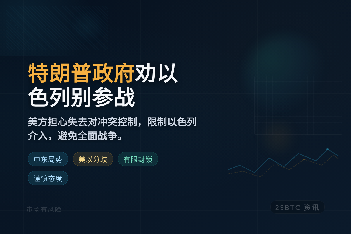 特朗普政府劝以色列别参战