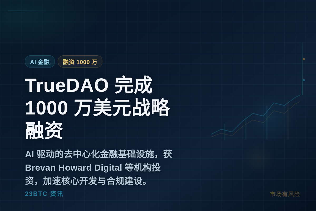 TrueDAO完成1000万美元战略融资插图1 TrueDAO完成1000万美元战略融资