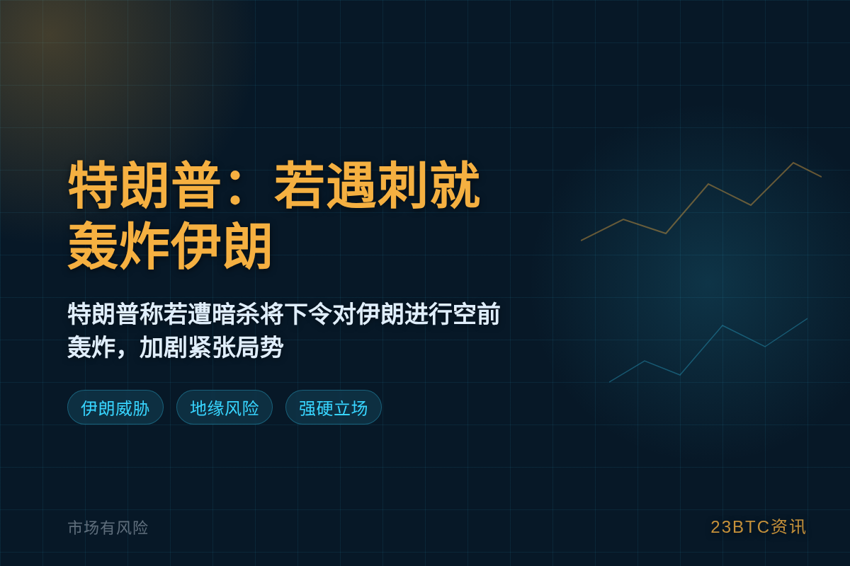 特朗普:若遇刺就轰炸伊朗插图1 特朗普:若遇刺就轰炸伊朗