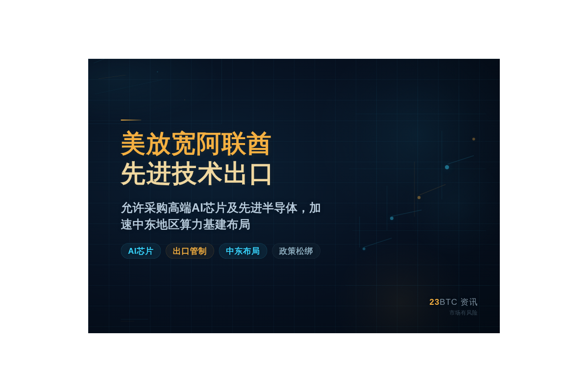 美放宽阿联酋先进技术出口