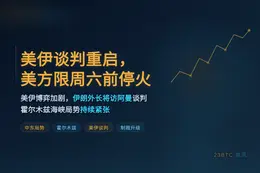 美伊谈判重启，美方限周六前停火