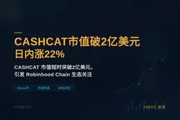 CASHCAT市值破2亿美元，日内涨22%