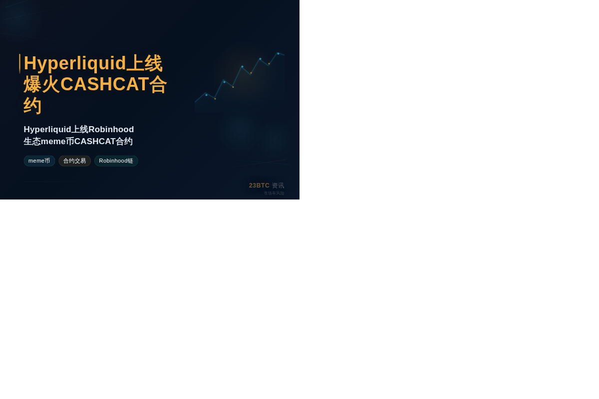 Hyperliquid上线爆火CASHCAT合约插图1 Hyperliquid上线爆火CASHCAT合约