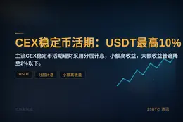 CEX稳定币活期：USDT最高10%