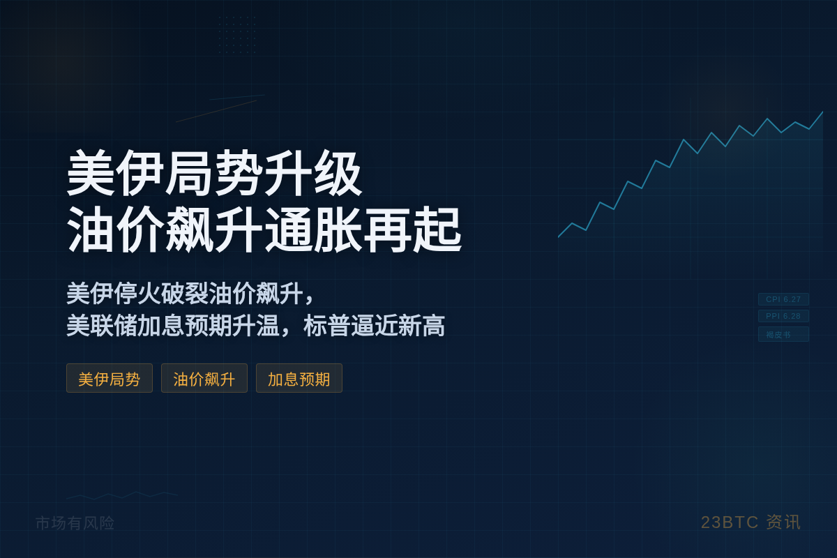 美伊局势升级致油价飙升，美联储加息预期再起