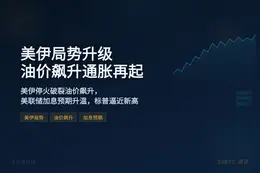 美伊局势升级致油价飙升，美联储加息预期再起