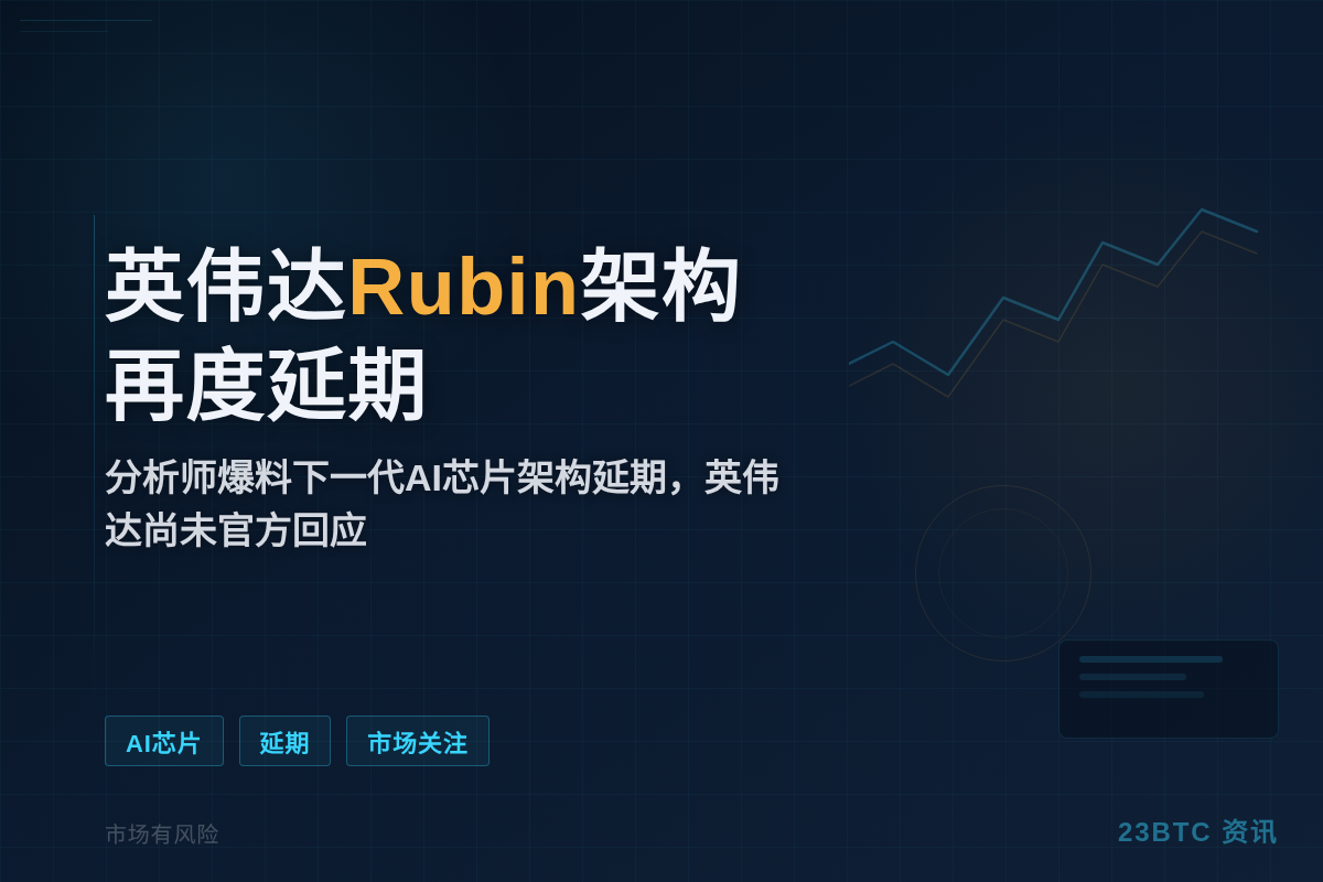 英伟达Rubin架构再度延期插图1 英伟达Rubin架构再度延期