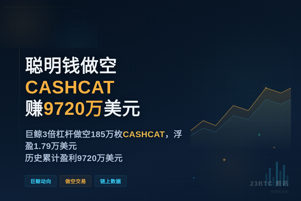 聪明钱做空CASHCAT赚9720万美元