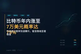 比特币今年涨至7万概率达79%