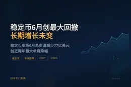 稳定币6月创最大回撤，长期增长未变