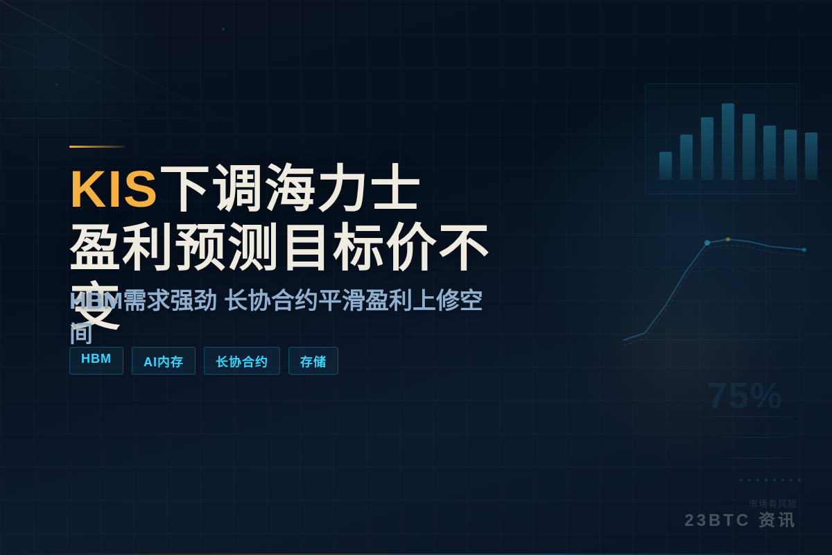 KIS下调海力士盈利预测，目标价不变