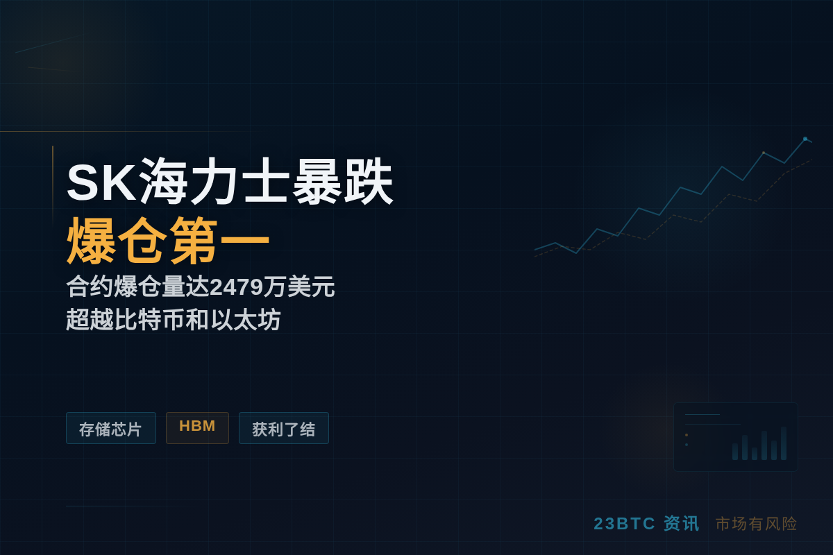 SK海力士暴跌，4小时爆仓第一