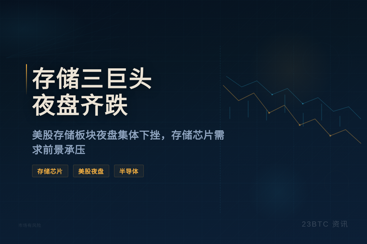 存储三巨头夜盘齐跌