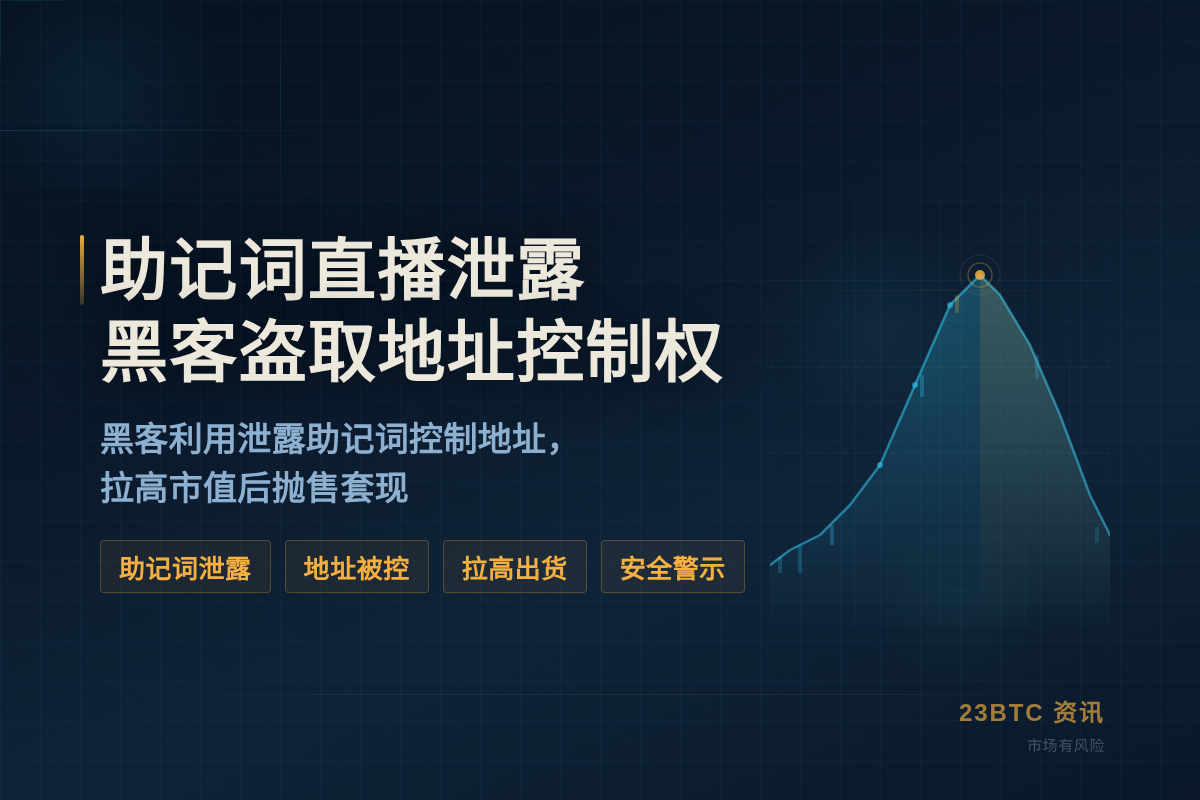 Robinhood 创始人助记词直播泄露，黑客盗取地址控制权