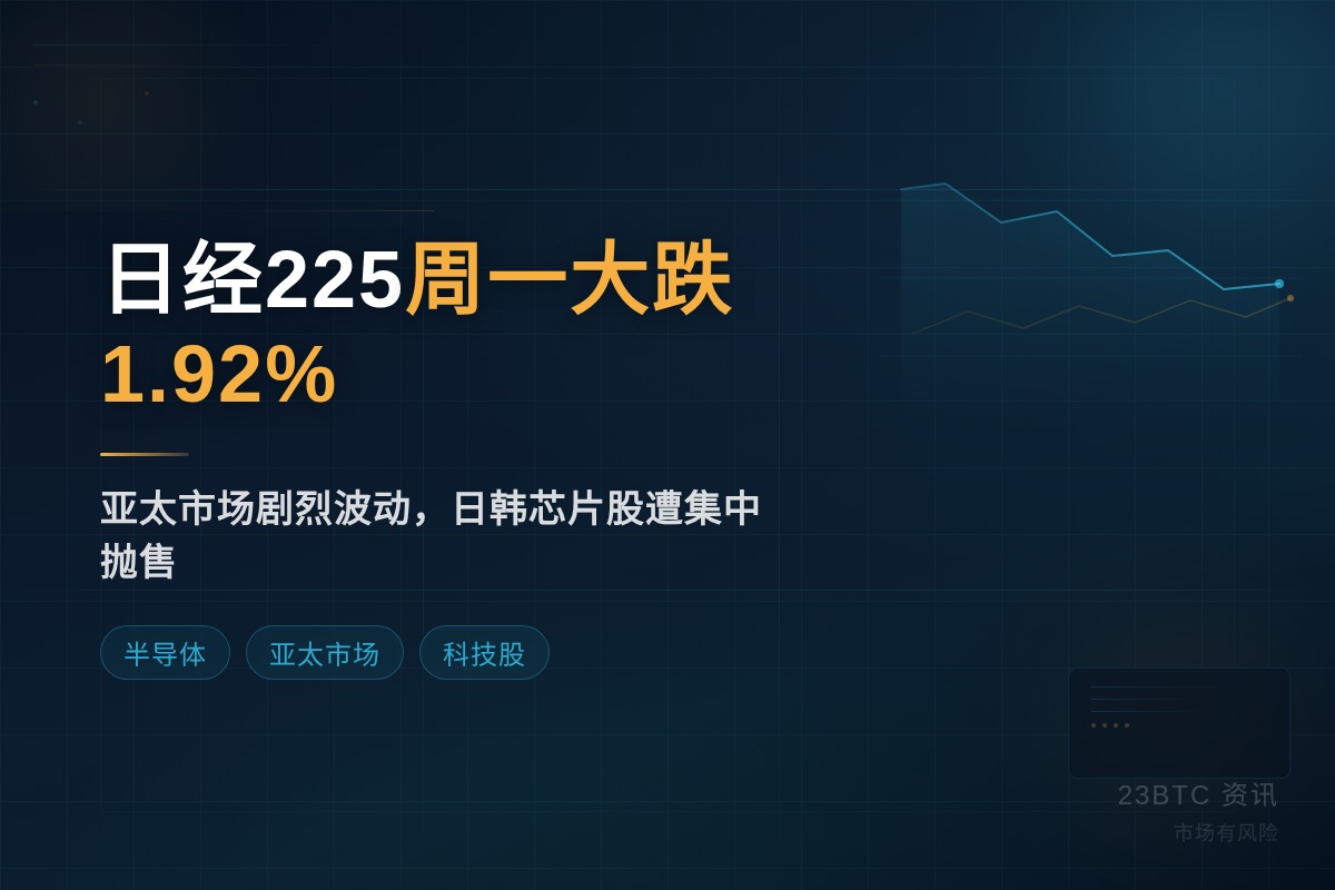 日经225周一大跌1.92%插图1 日经225周一大跌1.92%