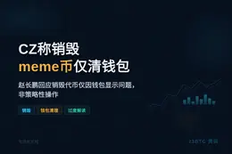 CZ称销毁meme币仅清钱包